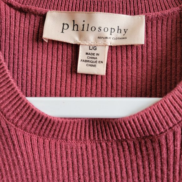 [Philosophy] Ribbed Ruffle Tank - Picture 3 of 6